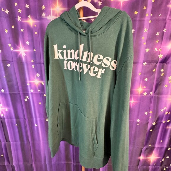 Goodfellow & Co - Hoodie with 'Kindness Forever' Print - Green - XXL - - Picture 1 of 7